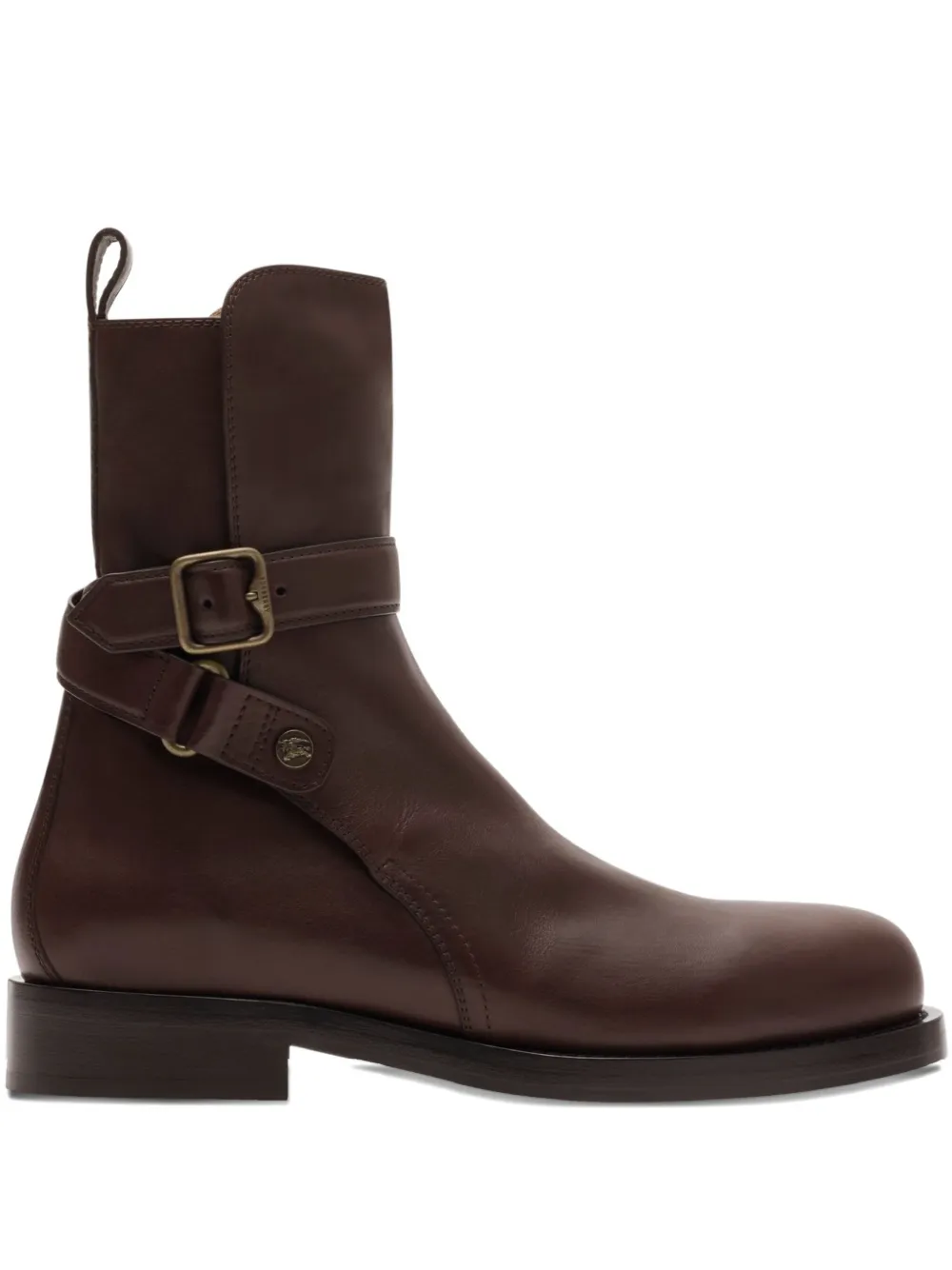 Burberry buckle-strap equestrian-knight boots Brown