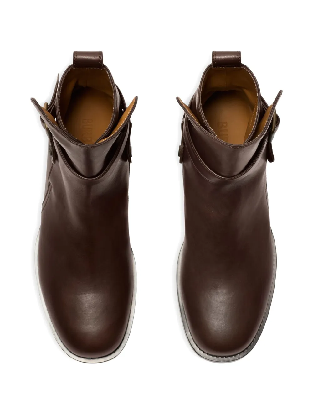 Burberry buckle-strap equestrian-knight boots Brown