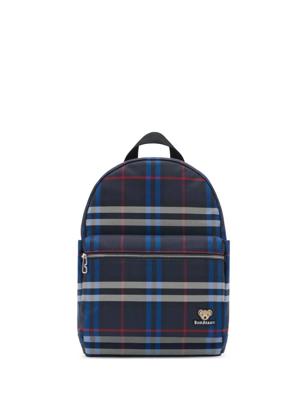 Burberry Kids check-pattern backpack Blauw