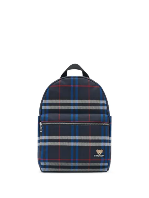 Burberry Kids Rucksack mit Karomuster