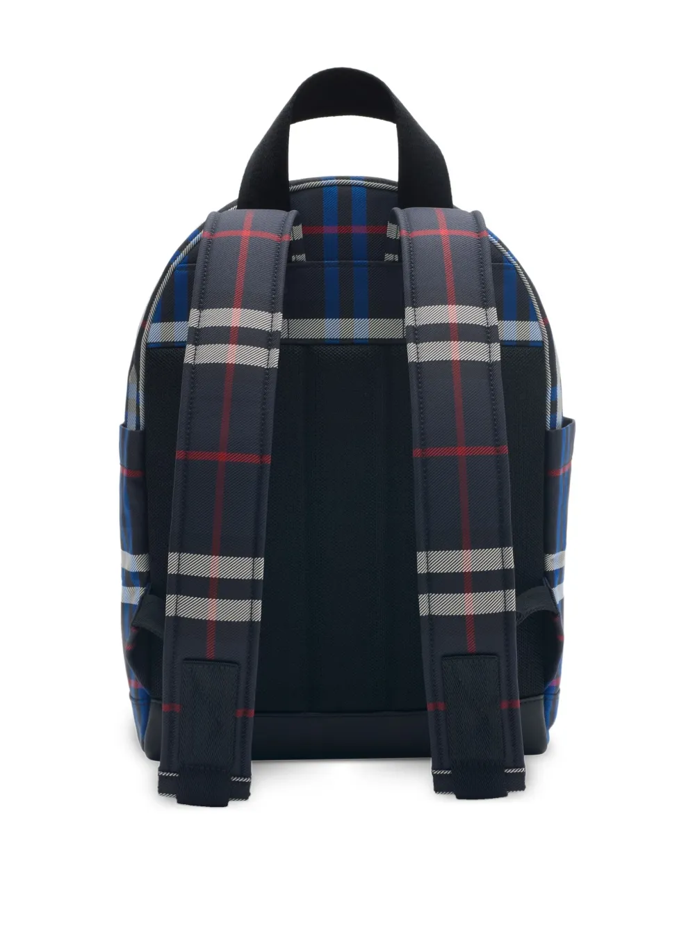 Burberry Kids check-pattern backpack - Blauw