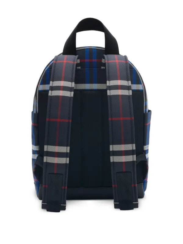 Burberry Kids Zaino a Quadri Blu FARFETCH IT