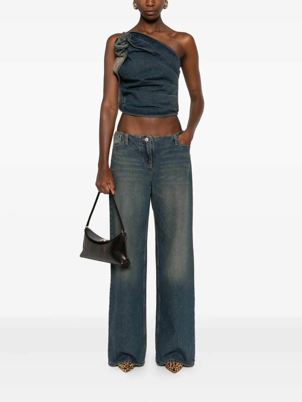 Magda Butrym five-pocket design jeans - Blauw