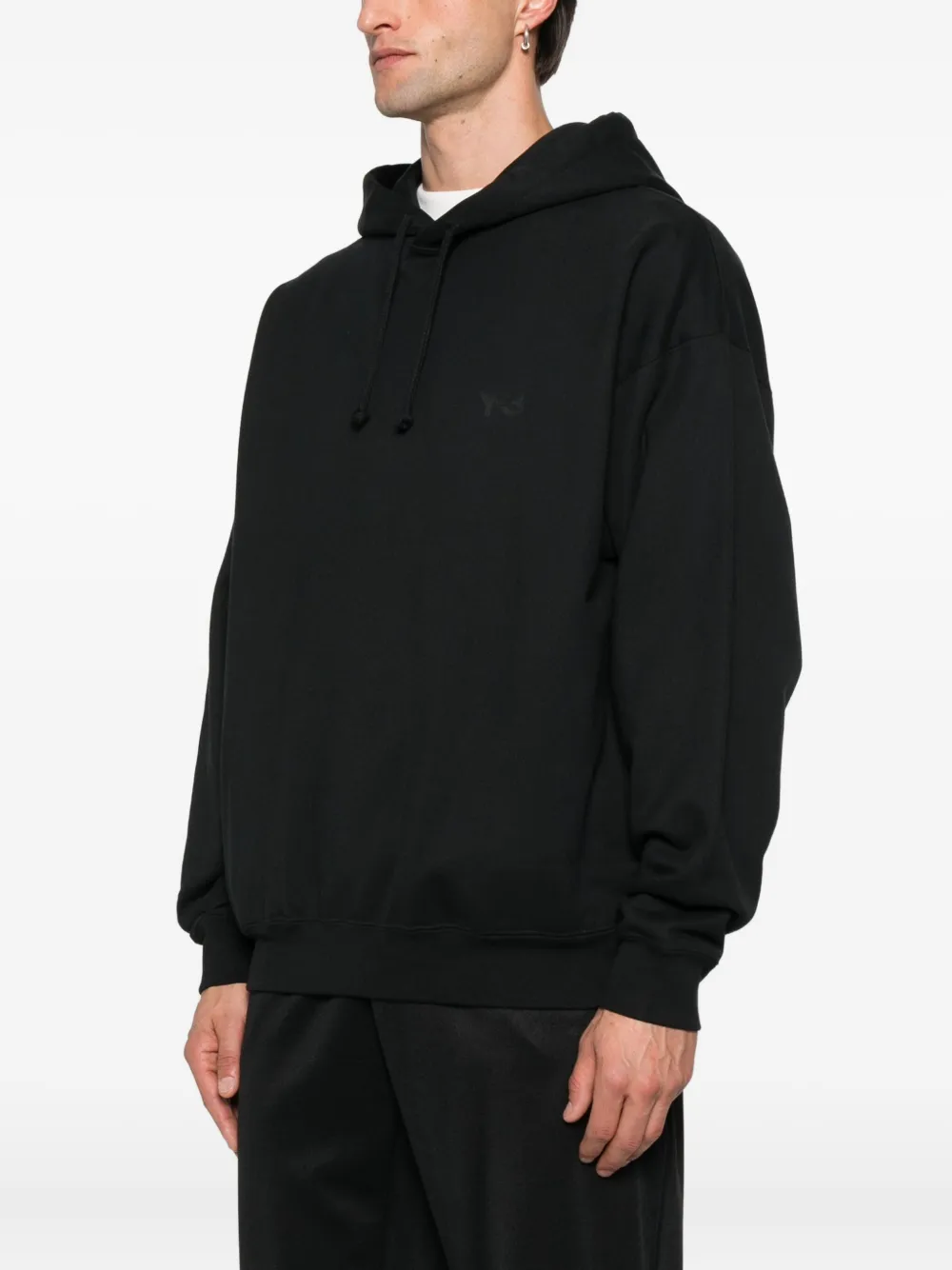 Y-3 logo hoodie Zwart