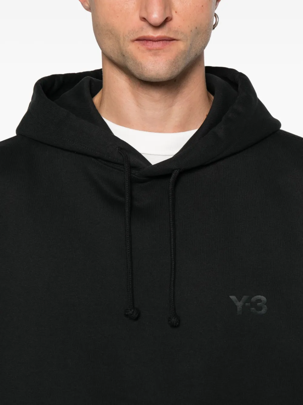 Y-3 logo hoodie Zwart