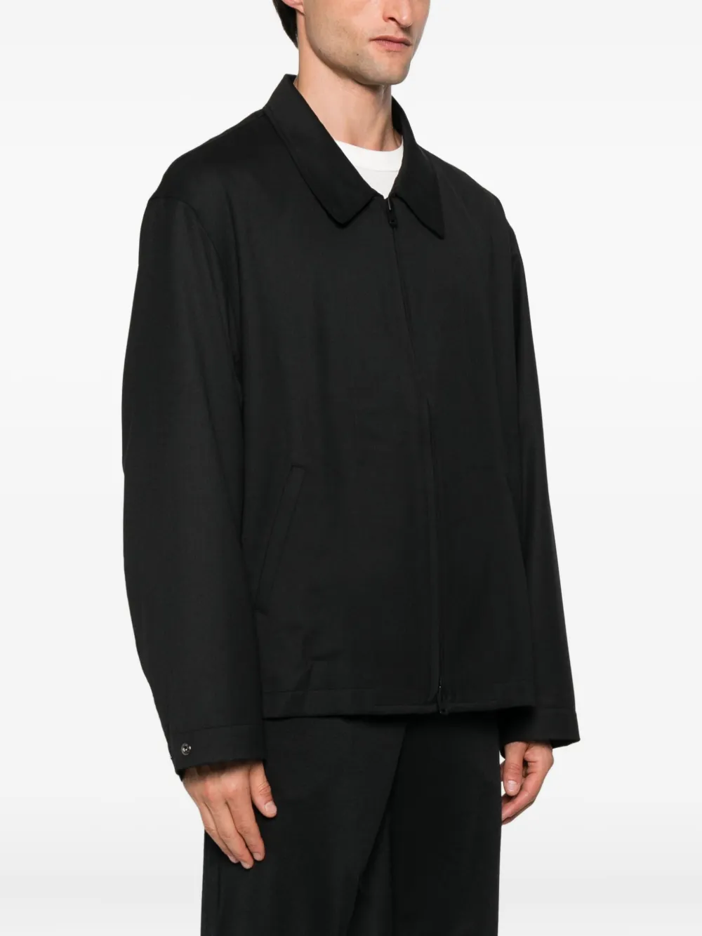 Y-3 zip-fastening jacket Zwart