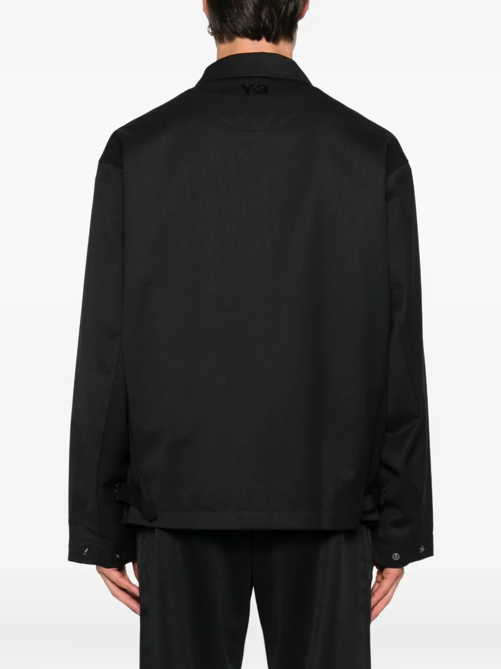 Y-3 zip-fastening jacket Zwart