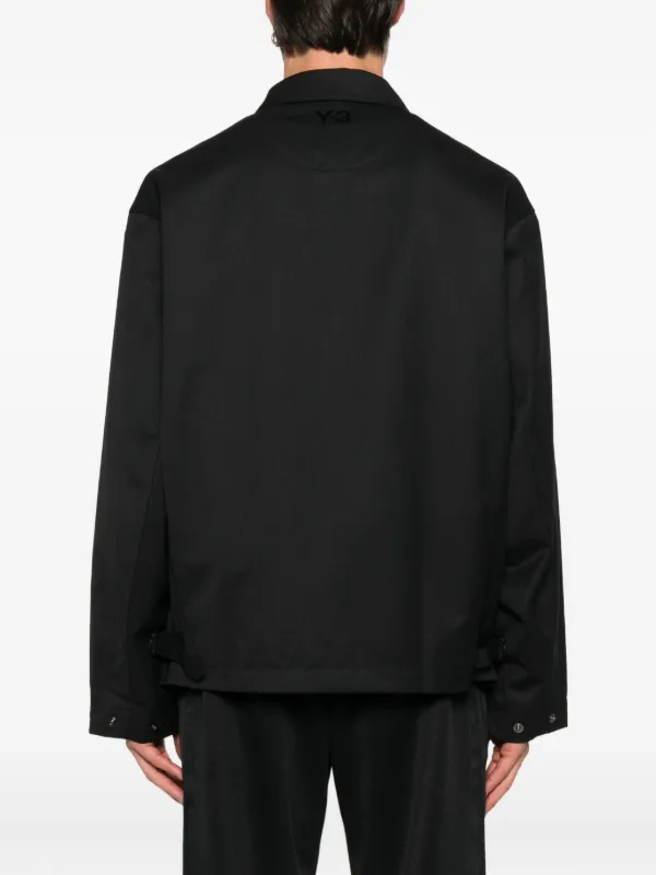 adidas Y-3 ブラック ジップアップジャケット ワンピース Y-3 ジップアップ ジャケット | ブラック | FARFETCH JP