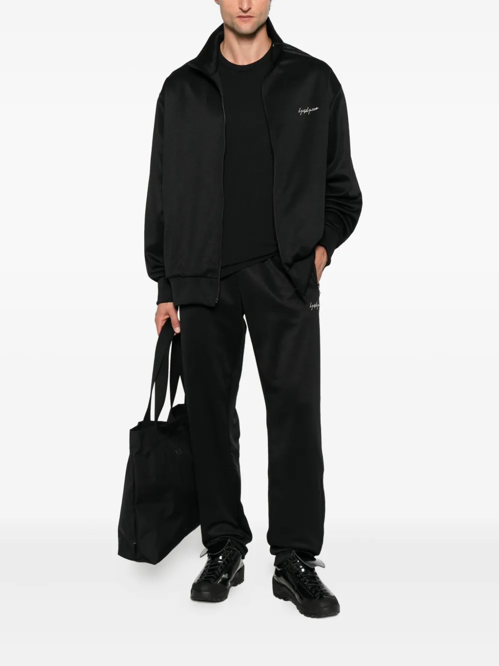 Y-3 high-neck jacket Zwart