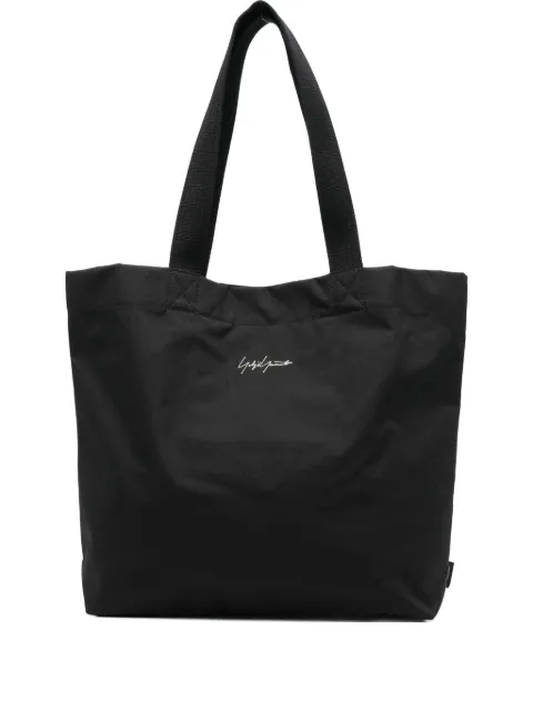 Y-3 logo-embroidered tote bag