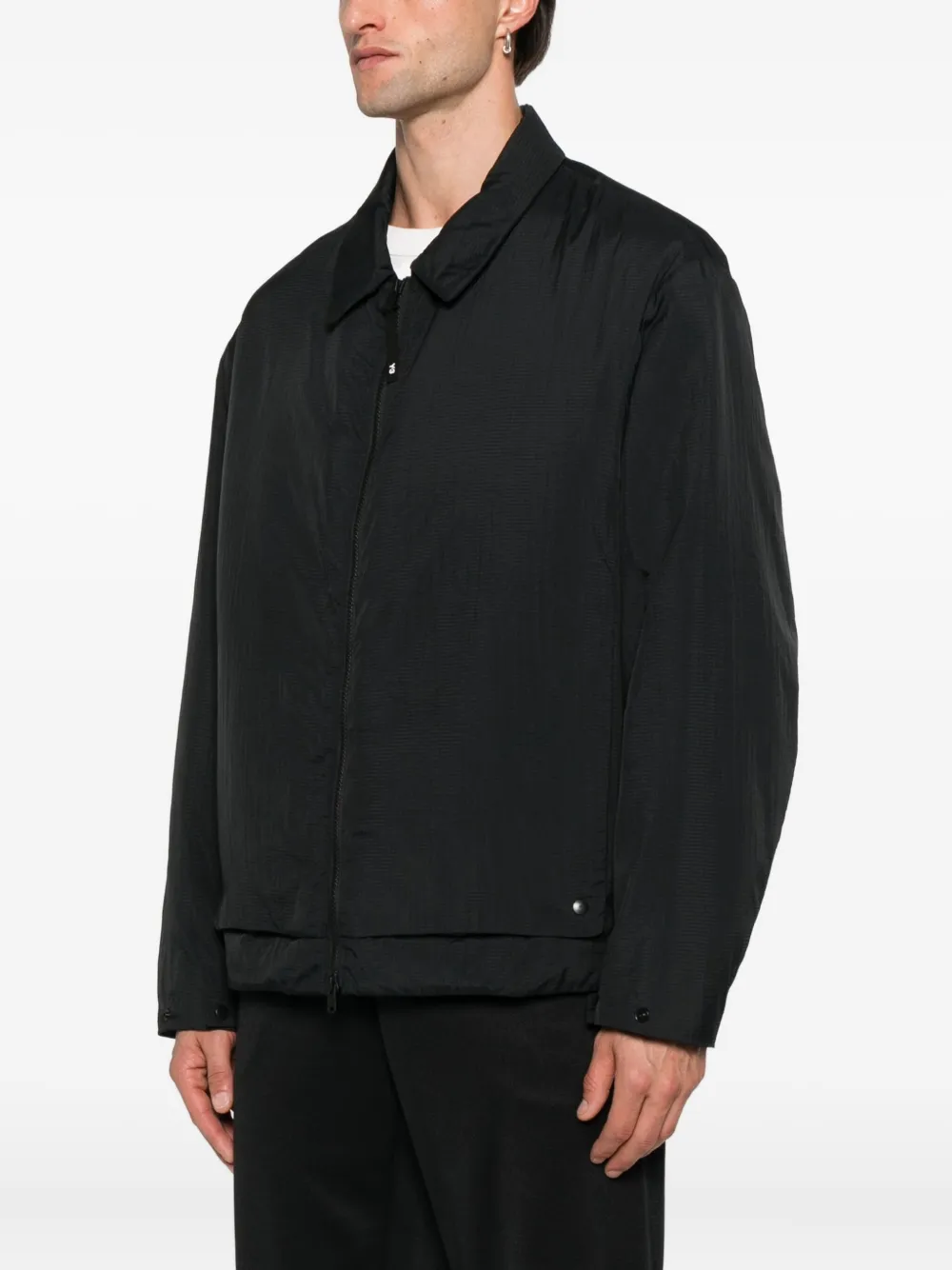 Y-3 zip-fastening jacket Zwart