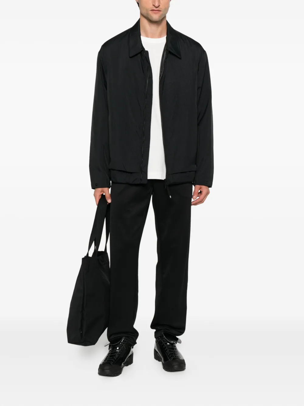 Y-3 zip-fastening jacket Zwart