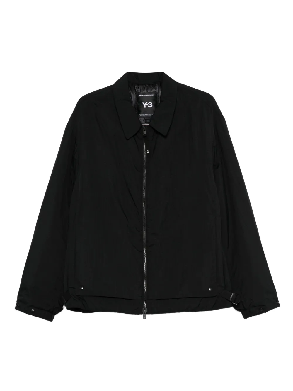 Y-3 zip-fastening jacket Zwart