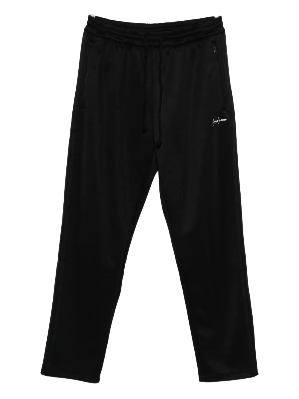 Y-3 Zipped-pockets Drawstring Track Pants In Black