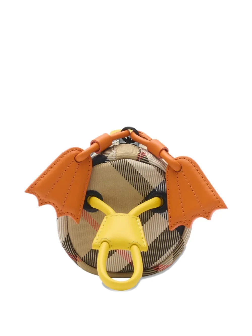 Burberry Kids Geruite eendvormige etui met rits Bruin