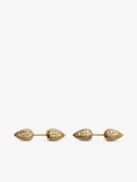Burberry Small Spear pavé-set earrings