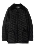 Burberry quilted corduroy-trimmed jacket - Black