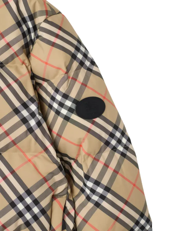 Burberry Vintage Check-pattern Puffer Jacket | Neutrals | FARFETCH ZA