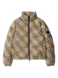 Burberry Vintage Check-pattern puffer jacket - Neutrals