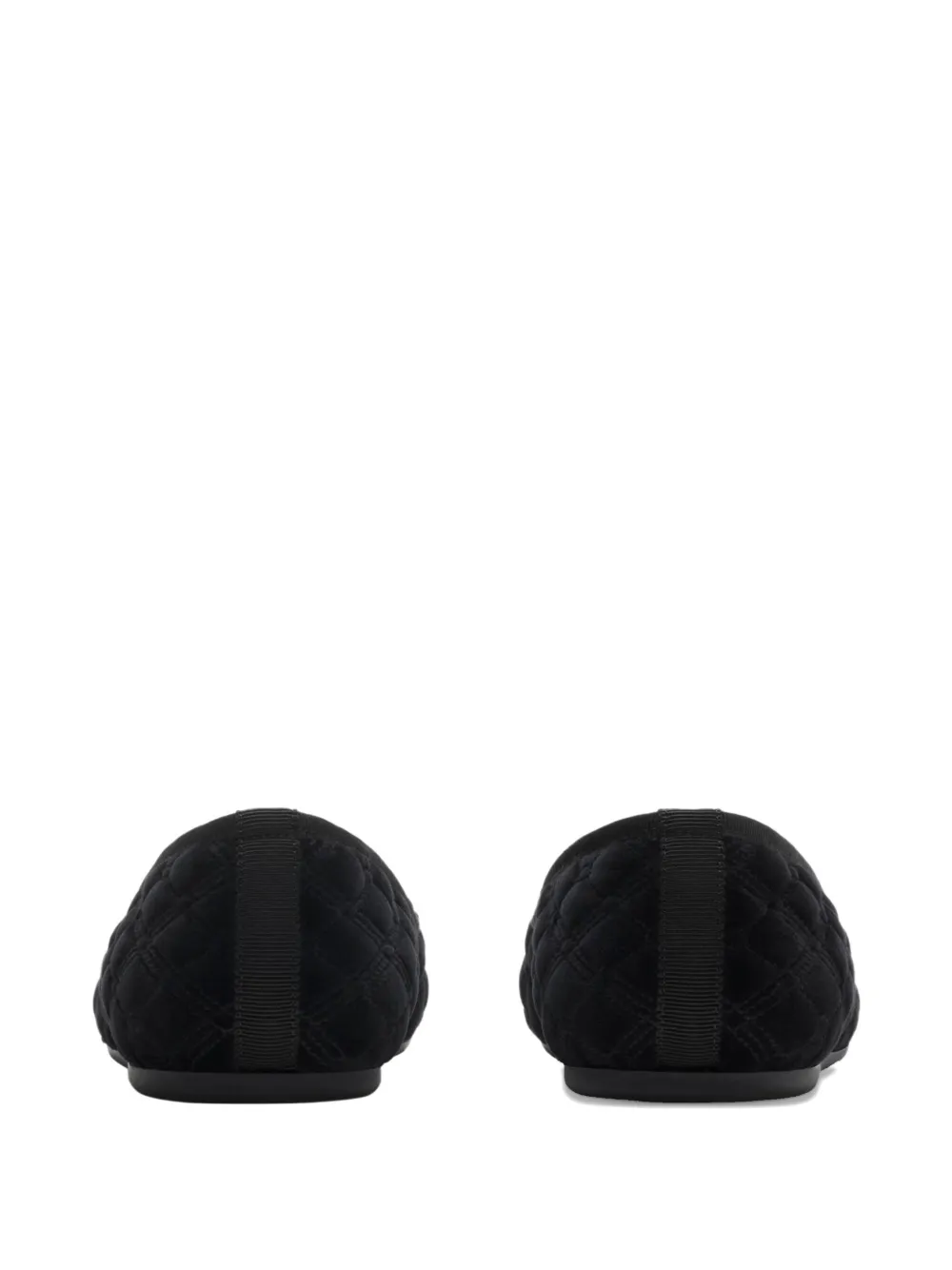 Burberry Gewatteerde loafers met borduurwerk - Zwart