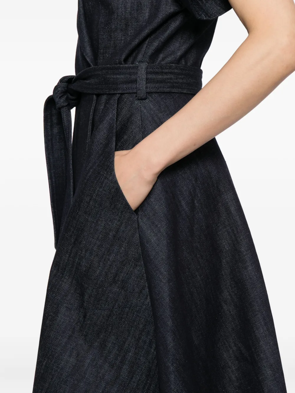 Martin Grant Denim wikkeljurk Blauw