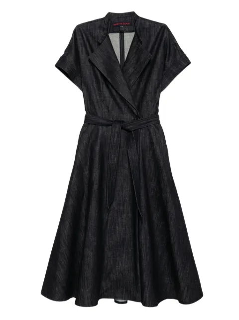 Martin Grant denim wrap dress 