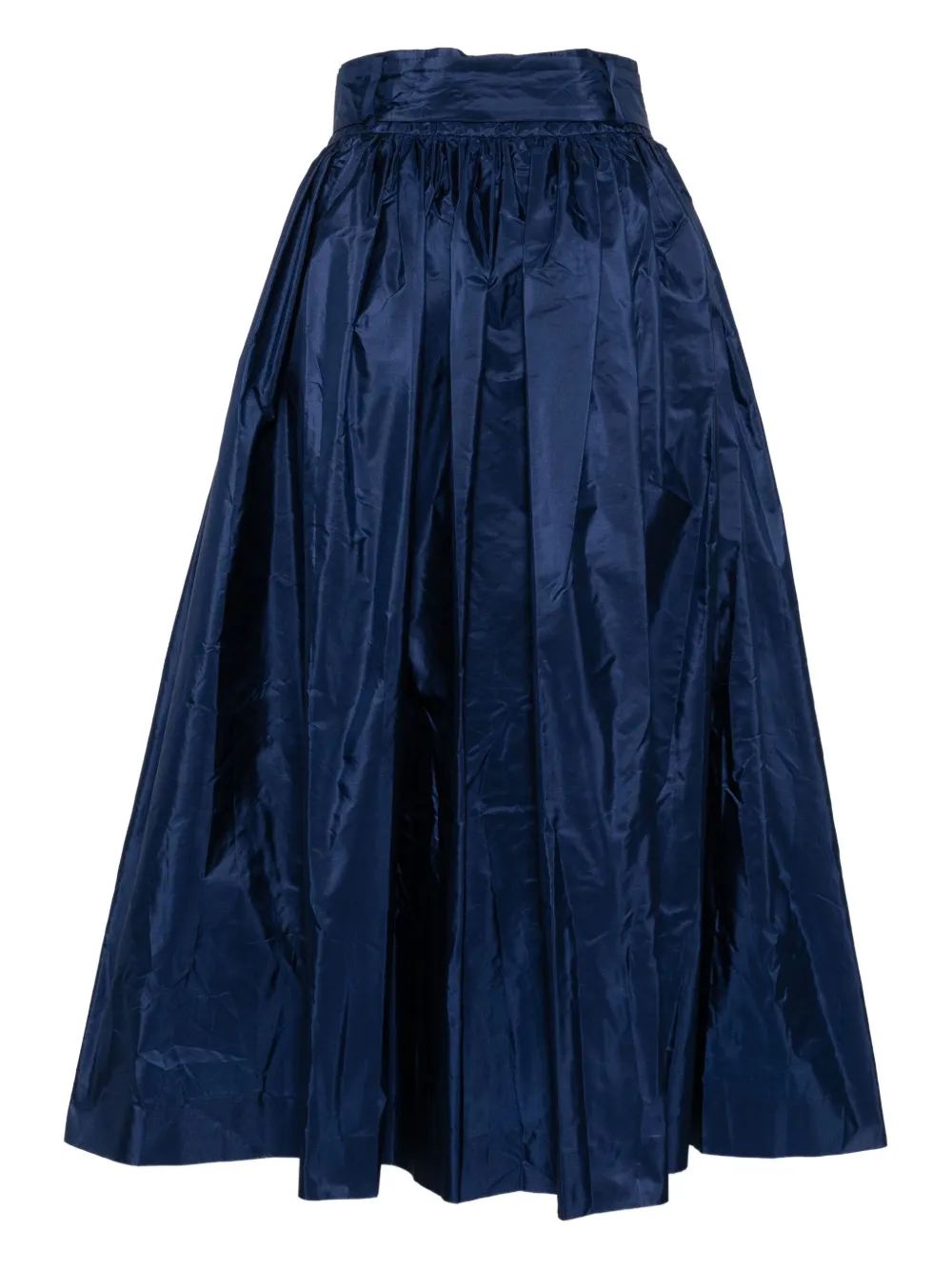 Martin Grant ZIjden rok met gestrikte taille - Blauw