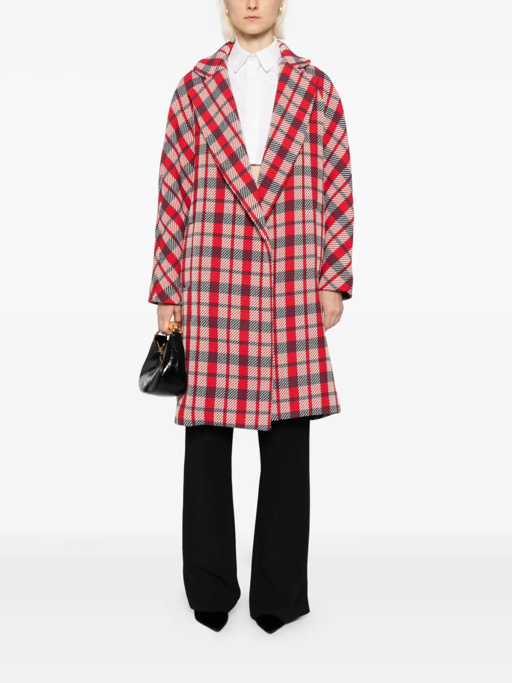 Martin Grant checked cocoon coat | Oversized Coats | Image 2