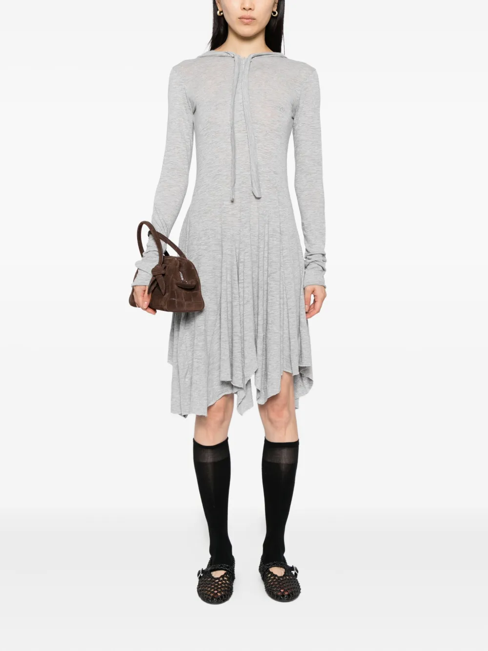 Open YY logo hooded mini dress | Day Dresses | Image 2