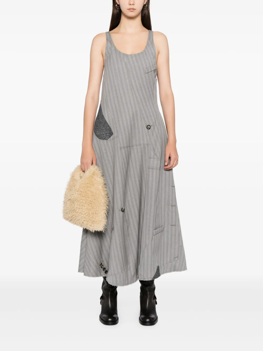 Moschino Asymmetrische jurk - Grijs