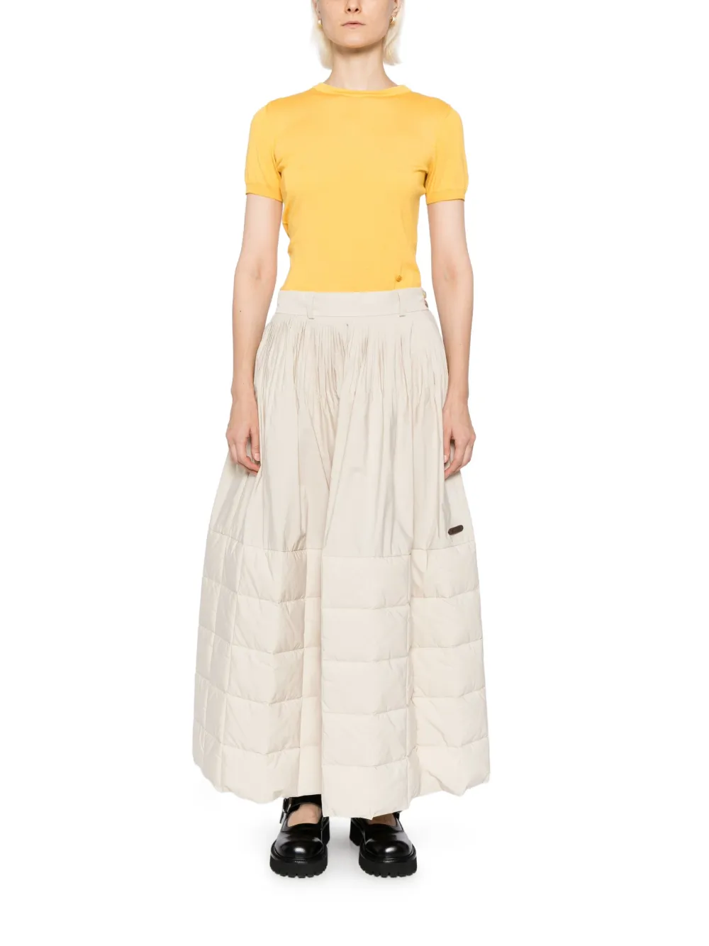  Moschino Logo-plaque T-shirt - Yellow 