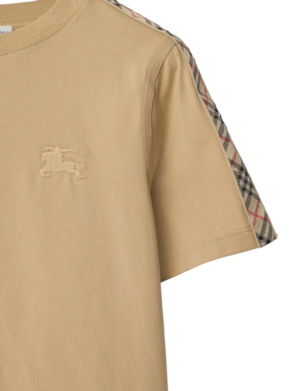 Burberry Kids Vintage Check katoenen T-shirt Bruin