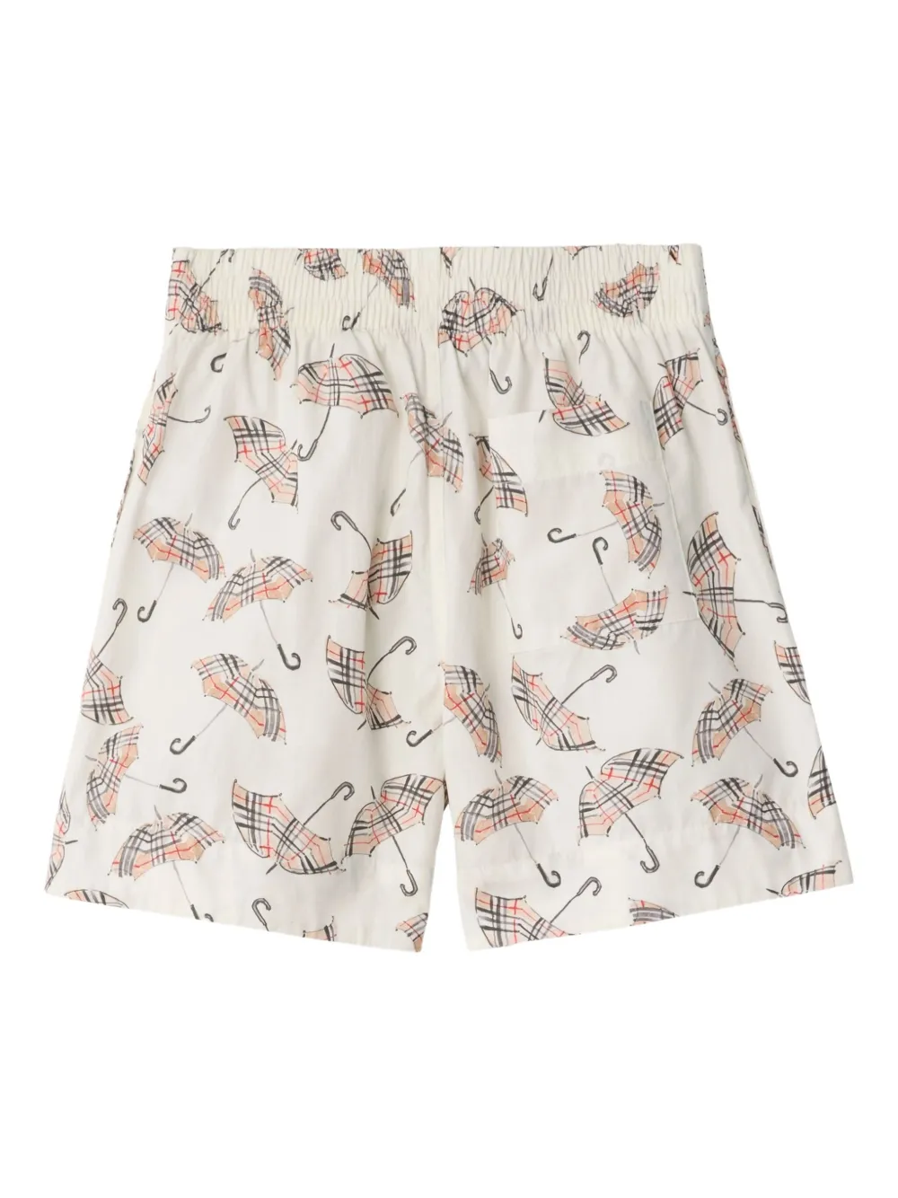 Burberry Kids umbrellas-print cotton casual shorts | Boys Casual Shorts | Image 2