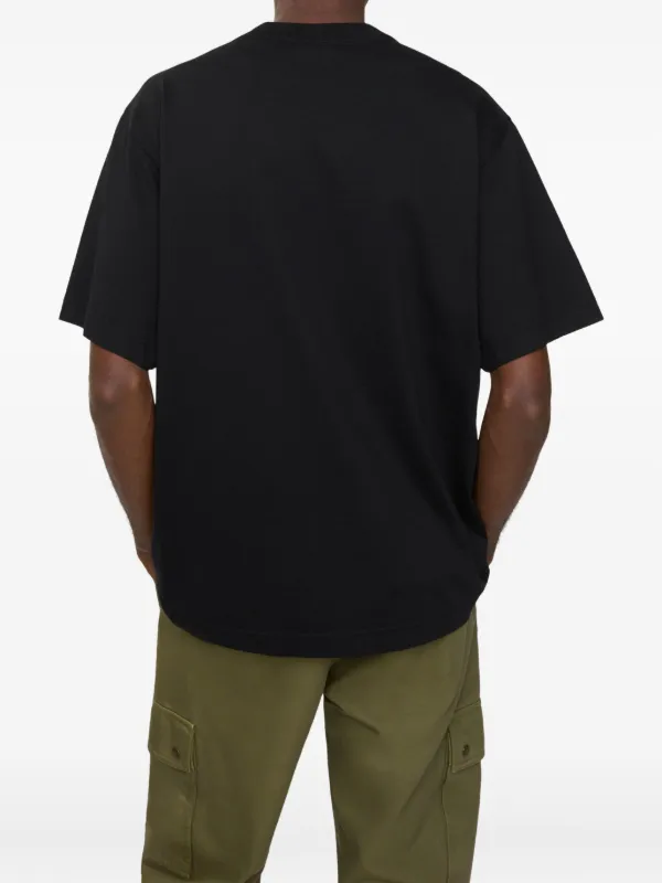 Burberry Thistle metallic-logo T-shirt | Black | FARFETCH