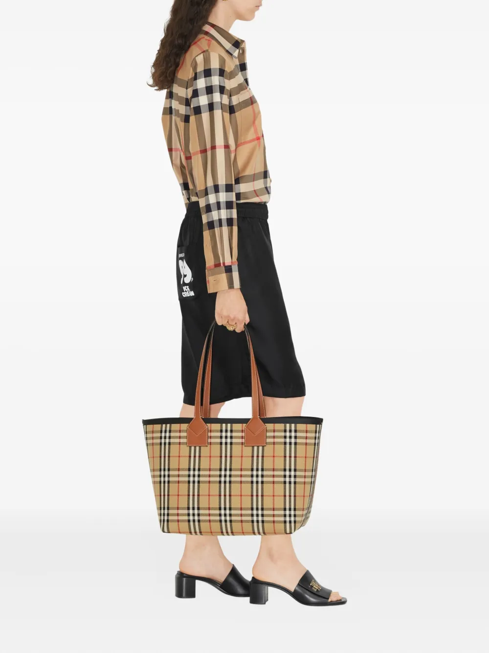 Burberry Vintage check blouse Bruin