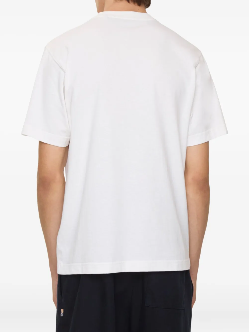 Burberry T-shirt met geborduurd logo Wit