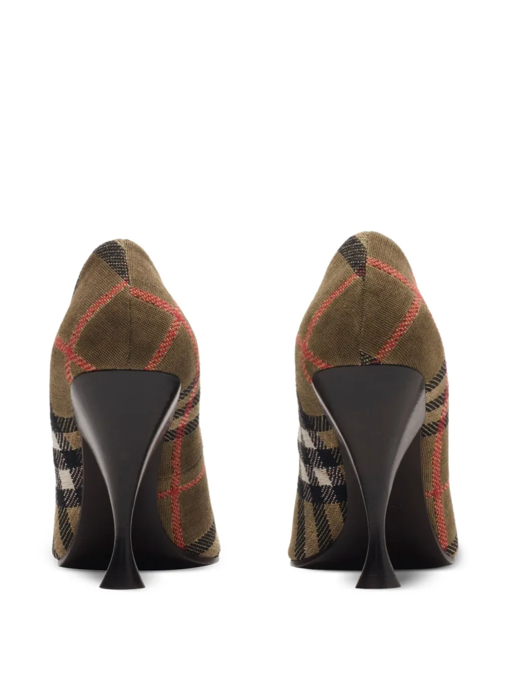 Burberry Karierte Pumps Mit Spitzer Kappe In Multi