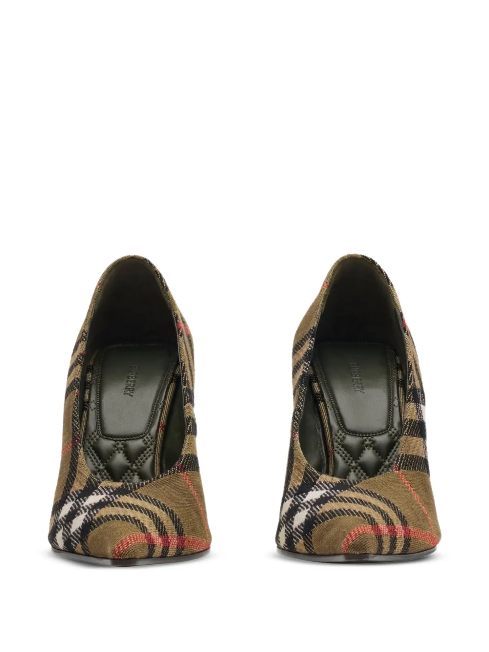 Burberry Karierte Pumps Mit Spitzer Kappe In Multi