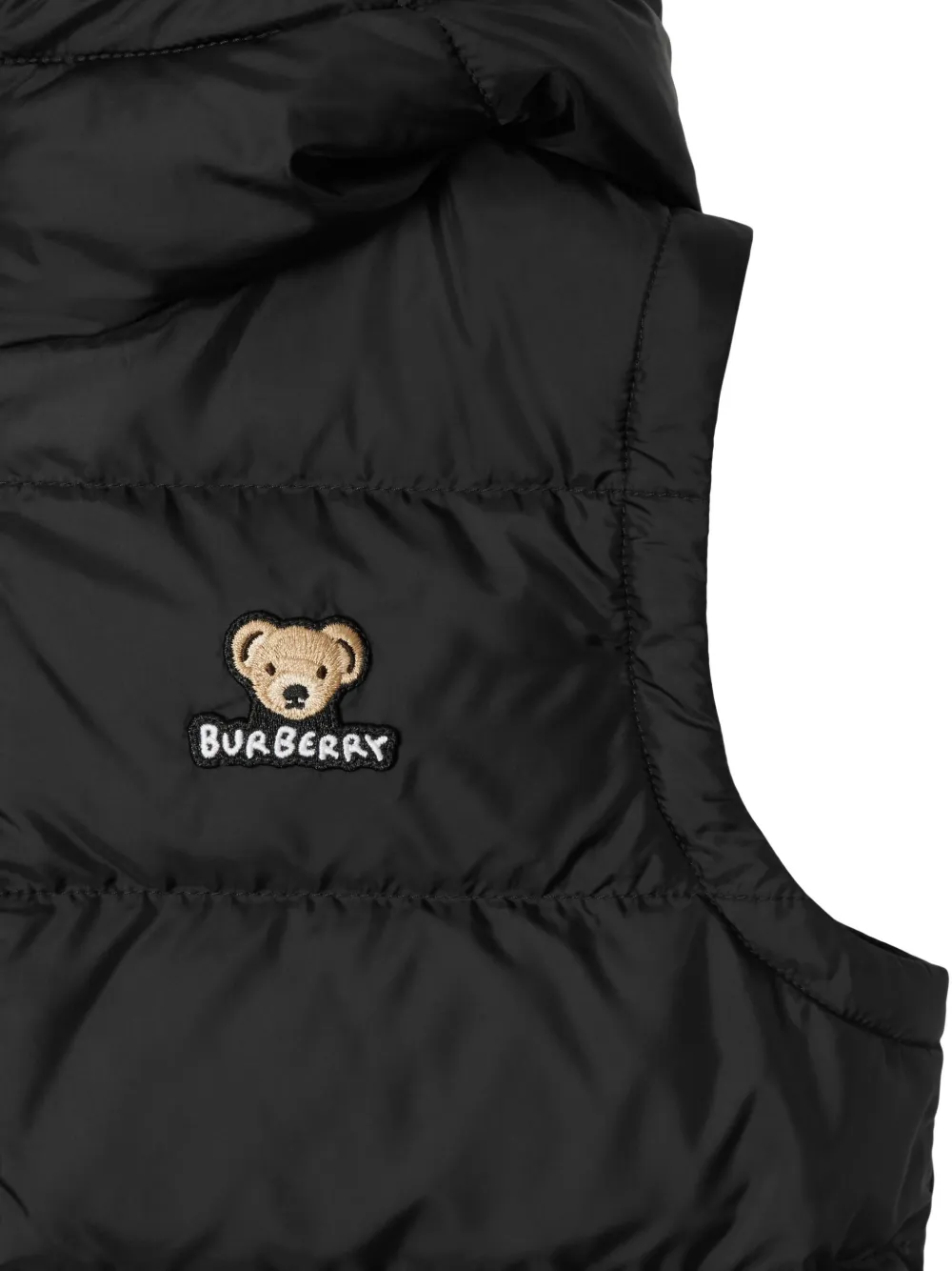 Burberry Kids romperwarmer met capuchon Zwart