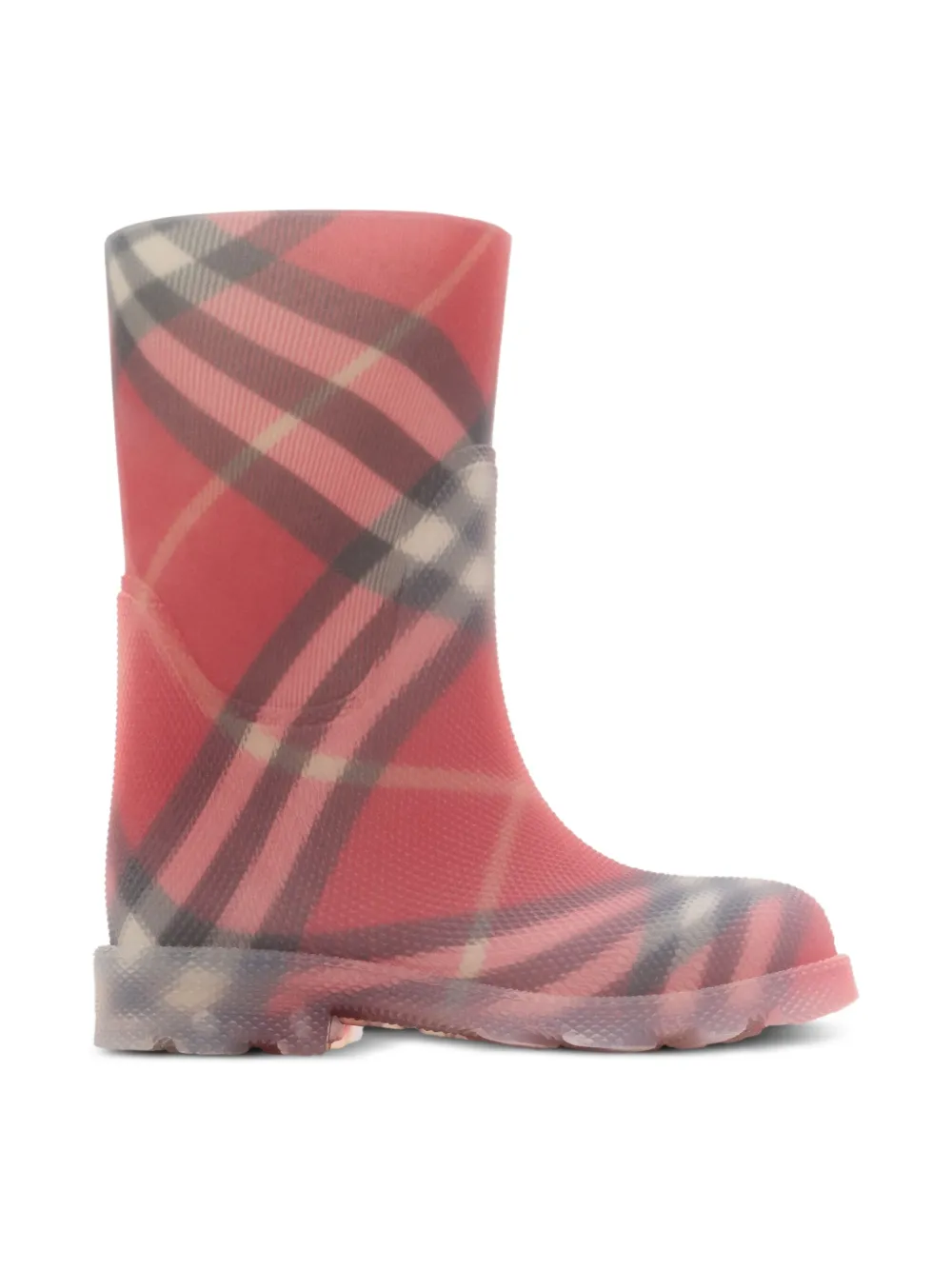Burberry Kids Marsh check rain boots | Image 1