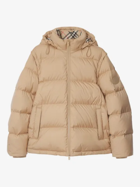 Burberry detachable sleeve bideford puffer jacket