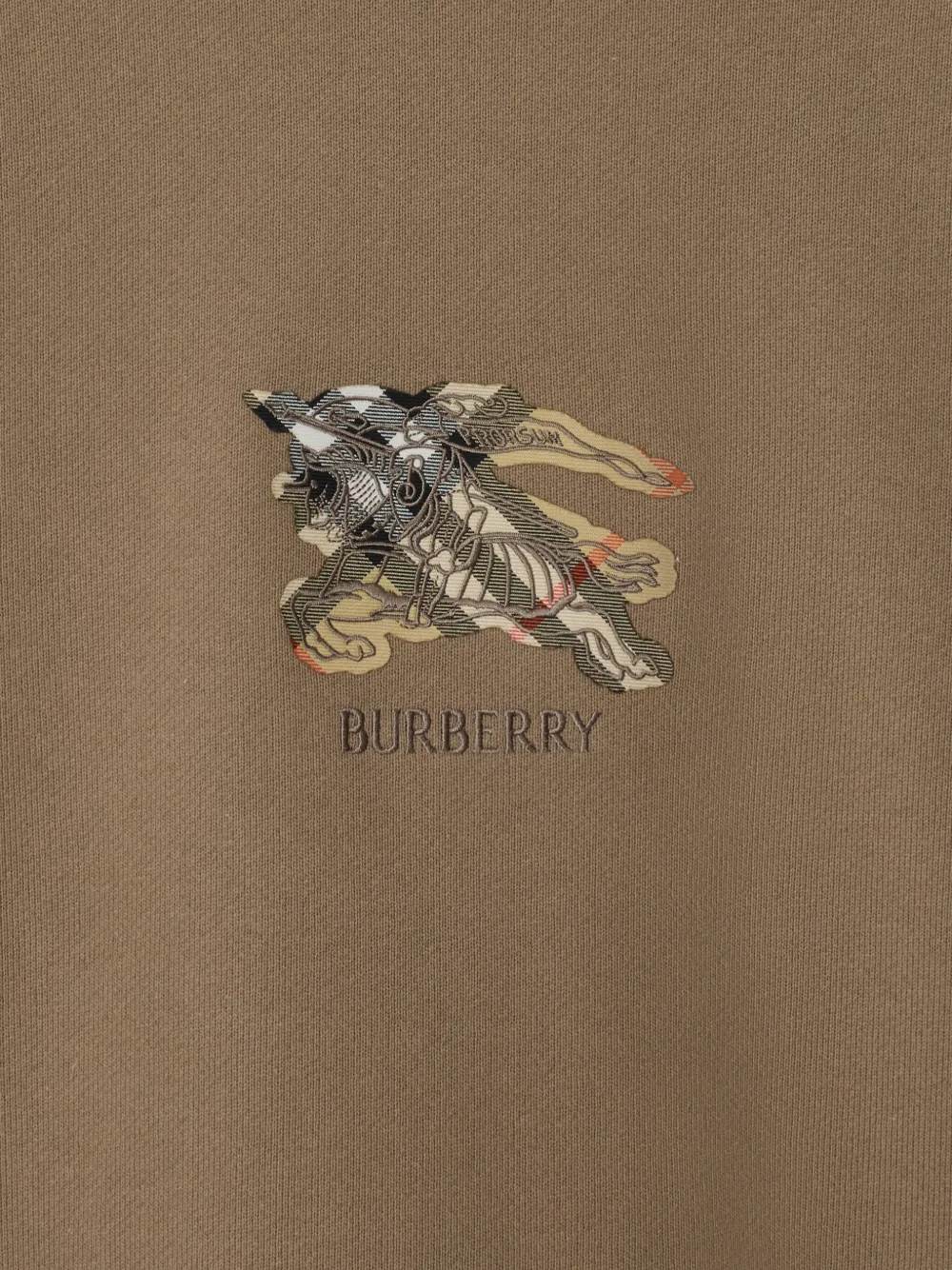 Burberry Equestrian Knight geruite sweater - Bruin