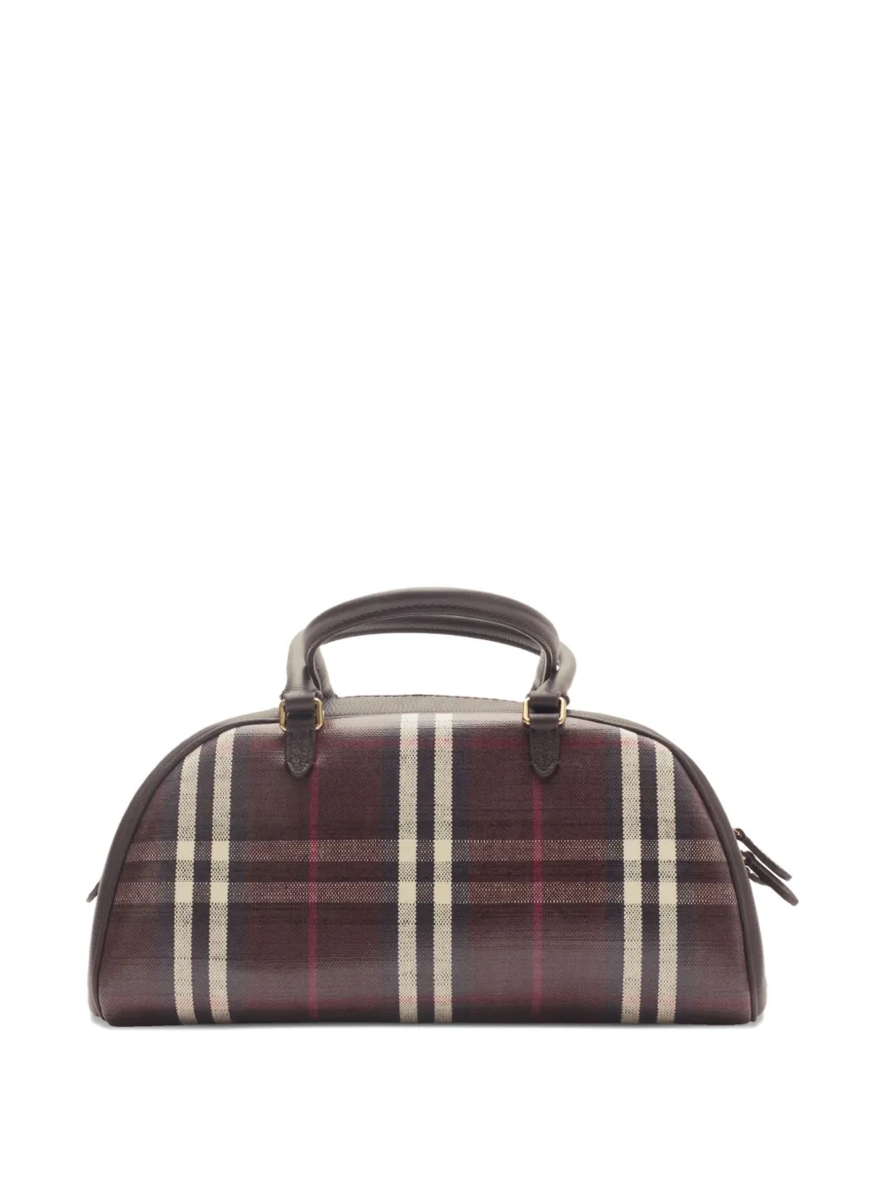 Burberry Highlands geruite bowlingtas - Bruin