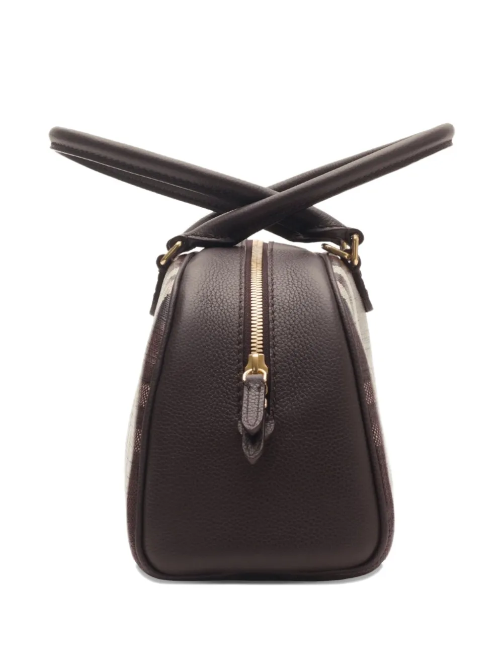 Burberry Highlands geruite bowlingtas Bruin