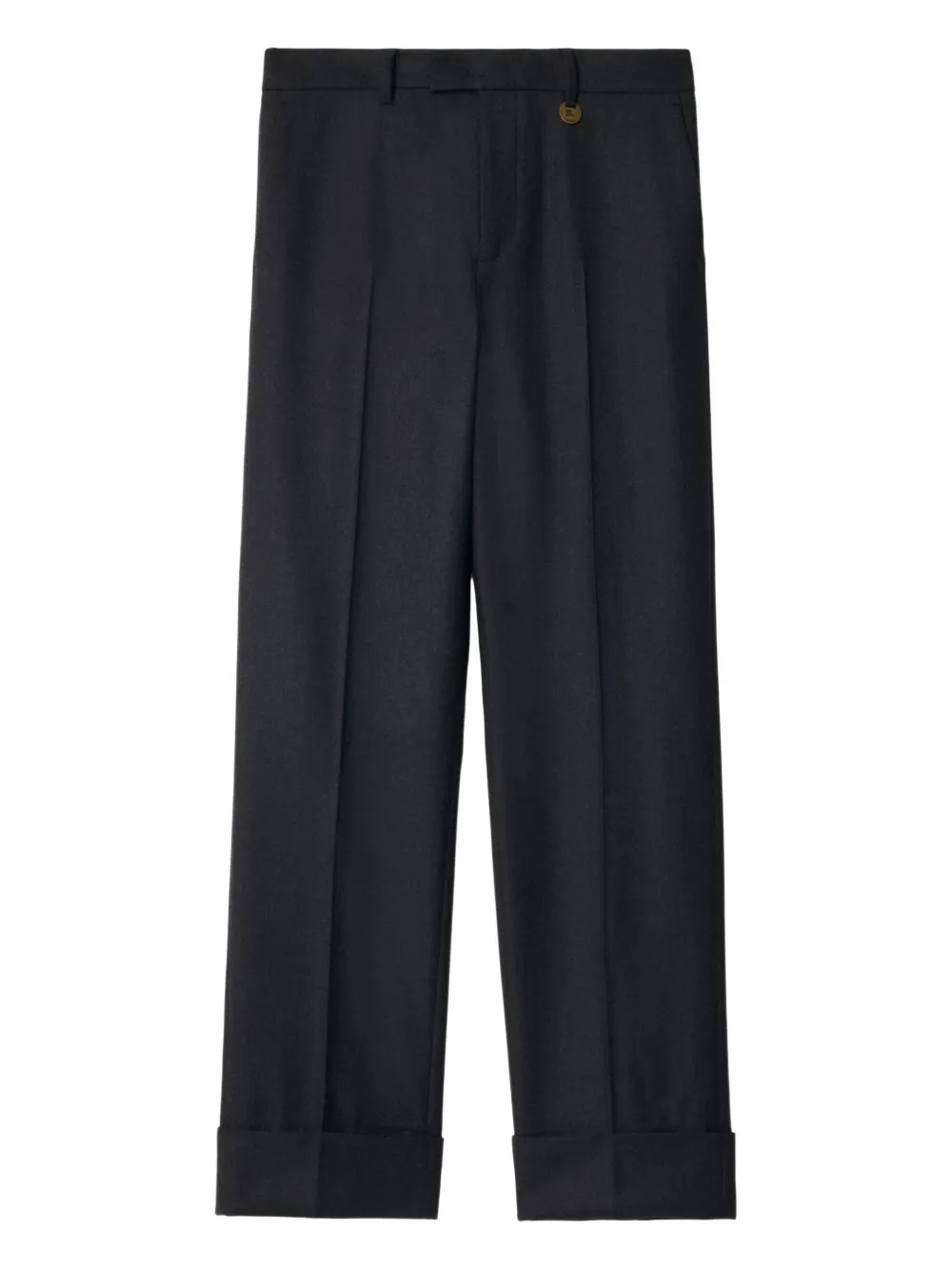 Burberry turn-up cuff trousers | Black | Image 1