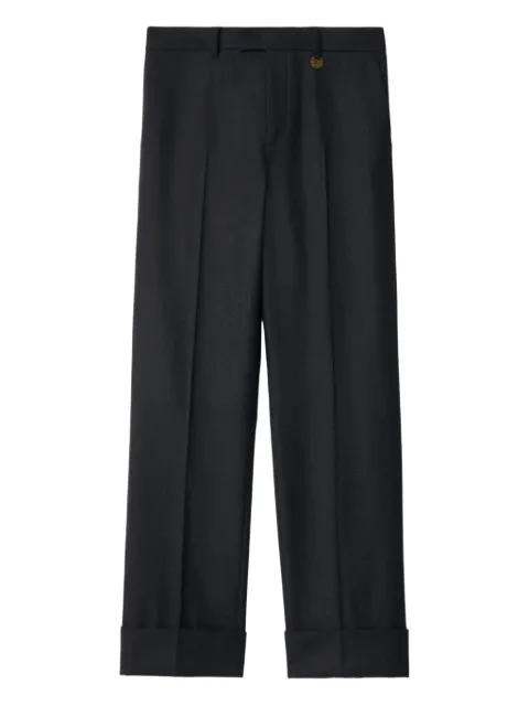 Burberry turn-up cuff trousers