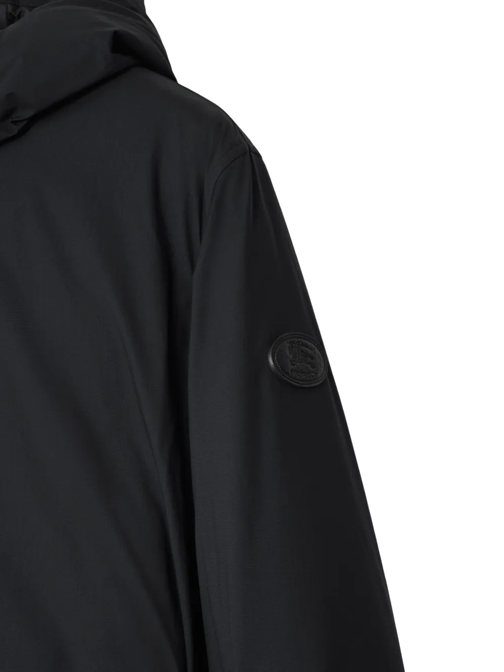 Burberry Ripstop jas met capuchon - Zwart