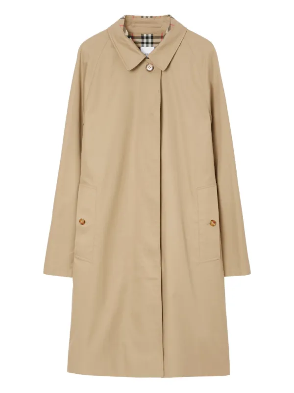Burberry raglan-sleeve Trench Coat | Neutrals | FARFETCH UK