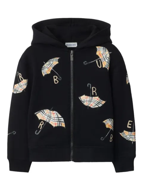 Burberry Kids umbrella-motif zip hoodie