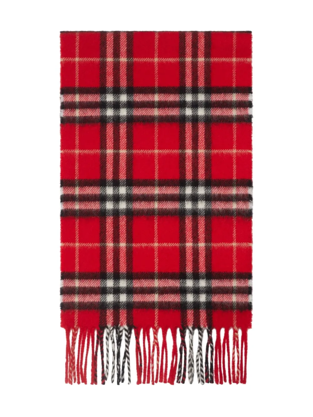 Burberry Kids Geruite kasjmier sjaal Rood
